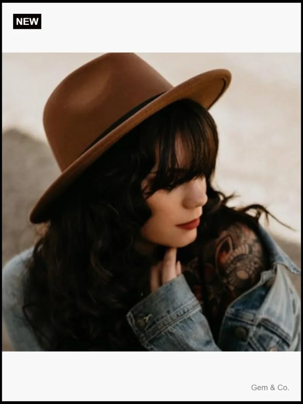 Classic Felt Fedora Wide Brim Floppy Panama Hat with Belt Buckle